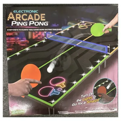Image de Tender Toys Table de ping-pong avec lumières LED 100x50 cm