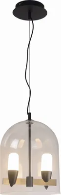 Immagine prodotto di Lampadario a LED SAKAI nero-legno chiaro-marrone 54 W, bianco caldo 810 lm, vetro, dimensioni: 140x30x30 cm, IP20, Candellux