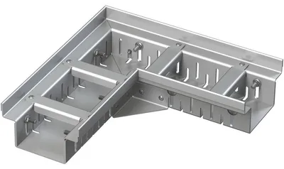 Produktbild von Alcadrain Eckige Entwässerungsrinne 100 mm verstellbar, Edelstahl