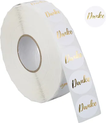 Produktbild von relaxdays Ďakovné nálepky 2500 kusov
