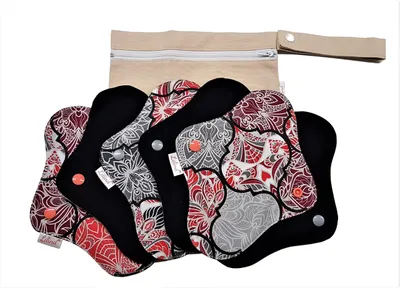 Immagine prodotto di Solidchoice - Confezione da 6 assorbenti menstrualii riutilizzabili in Cotonelogico