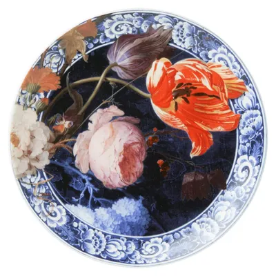 Produktbild von Heinen Delfts Blauw – Bord 'Blumen van de Gouden Eeuw' middel