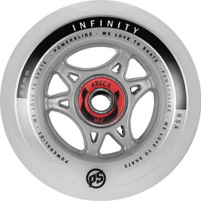 Produktbild von Powerslide INFINITY RTR 84 mm 85A Inline-Skate-Rollen + ABEC9-Lager 4 Stk.