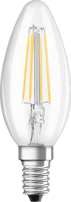 Obrázek produktu pro OSRAM Superstar stmívatelná LED žárovka s obzvláště vysokým podáním barev (CRI90) pro patici E14, vláknová optika , studená bílá (4000K), 470 lumenů
