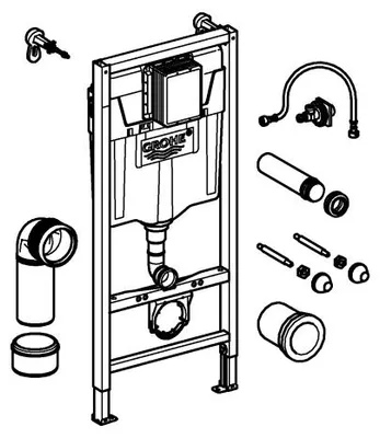 Obrázok produktu pre WC modul do sadrokartónu Grohe Rapid SL 38848000