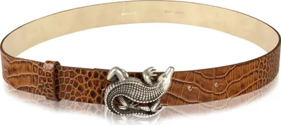 Produktbild von Ledergürtel Lianne geprägtes Material mit Reptilschließe von collezione alessandro