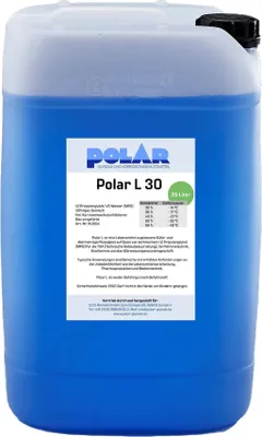 Produktbild von Polar L-MPG Glykol Frostschutzmittel, Propylenglykol 30% Gemisch 25 Liter