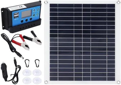 Obrázek produktu pro 100W solární nabíječka, přenosná, skládací, s regulátorem 100 A