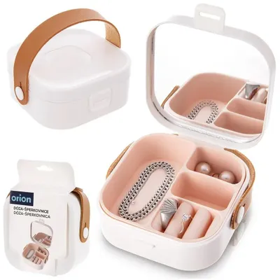 Obrázek produktu pro Šperkovnice 9,5 x 9,5 x 4 cm – elegantní krabička na uložení šperků