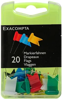 Produktbild von Markierfahnen 18X10mm VE=5x20 Stück sortiert