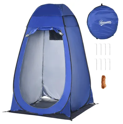 Produktbild von Outsunny Pop up Duschzelt Toilettenzelt Camping Umkleidezelt mobil Outdoor