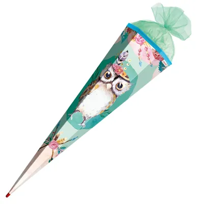Obrázek produktu pro ROTH 678866 Schultüte Eule Liselotte - eckig, 85 cm
