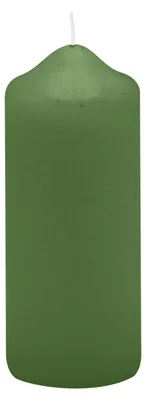 Produktbild von Spitzkopf Stumpen Kerzen Grün 10 x Ø 4 cm, 12 Stück