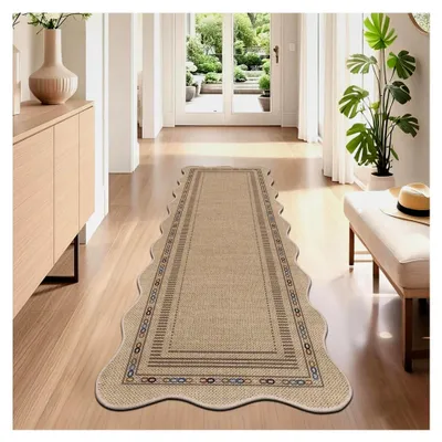 Produktbild von Teppichläufer Flur rutschfest 60x180 cm waschbar für Eingang, Küche, Waschküche