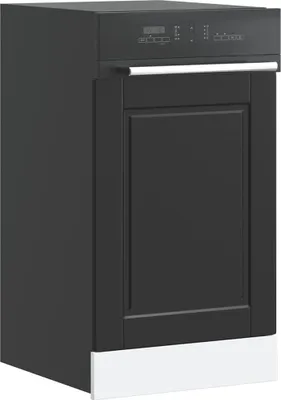 Produktbild von "2026 Promotion" Buffetschrank Küche, Geschirrspülerblende, Porto Schwarz 45x1,5x67 cm Holzwerkstoff - Mehrzweckschrank CC31355
