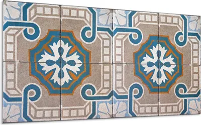 Produktbild von Mosaikmuster Mit Ornamenten – Selbstklebende Fliesen – Wandverkleidung – Wandpaneel – PVC Fliesen – Vinylflisen – PCV Flisen – Selbstklebend – Wanddeko – 120 x 60 cm