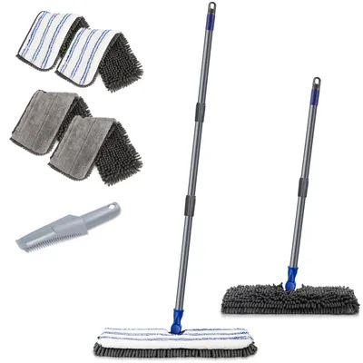 Immagine prodotto di MASTERTOP: Sistema di pulizia del pavimento a due lati con mop in microfibra – 360 gradi