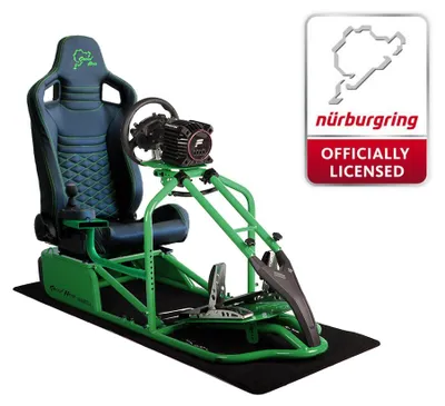 Produktbild von SIM Racing Cockpit Seat Pro Sim Rig GRÜN | Gaming Simulator Cockpit - Green Hell - Grüne Hölle Edition NGH Edition Carbonfaser Look