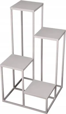 Produktbild von Moderner Loft Blumenständer SILBER 069/K-12-4K-75S