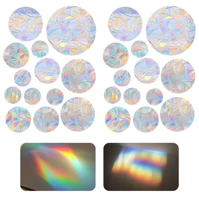 Productafbeelding van Raamfolie met vogelbescherming, regenboogeffect, lichtspel, decoratief