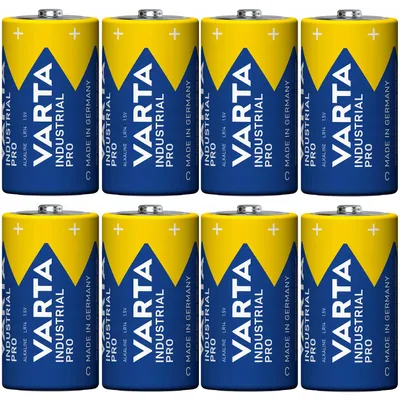 Produktbild von 8x Batterie R-14 LR14 C 1,5 V Alkaline Varta Industrial Pro