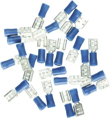 Produktbild von Haupa BLV260394 Flachsteckhülse isoliert 1,5-2,5 mm² blau 25 Stück