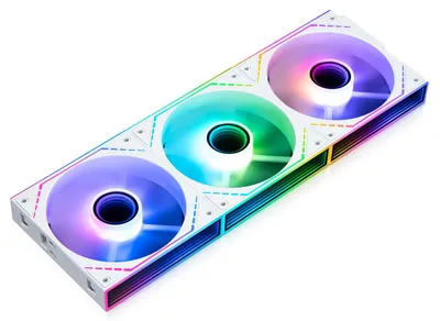 Produktbild von 120mm Lüfter mit umgekehrter ARGB-Beleuchtung und PWM-Steuerung, weiß, 3er-Pack