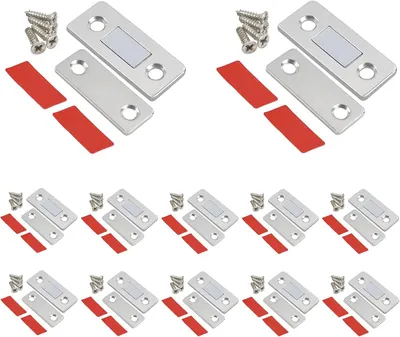 Produktbild von Schubladen- & Schranksicherung 12 Stück magnetische Schnapp-Türmagnete für Möbel, ultradünne Magnete für Schranktüren, Schrankmagnete, Schrank-Magnetv