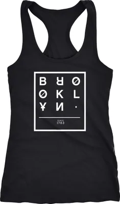 Produktbild von Damen Tanktop Brooklyn New York City Urban Racerback Neverless® schwarz S