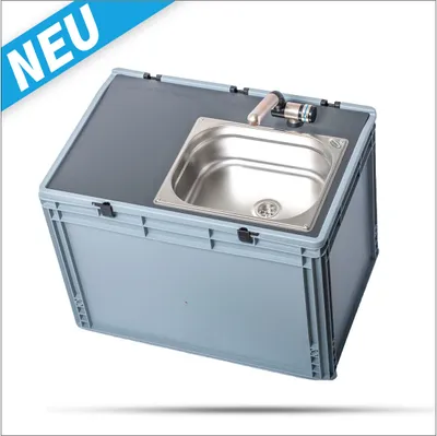 Immagine prodotto di 12V lavello mobile lavamani box campeggio Eurobox 10L cucina campeggio T4 T5 T6 T7