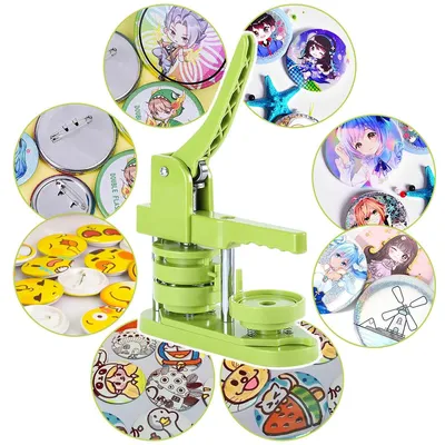 Produktbild von Button Maker,58 mm Button Maker, Button Stanzer,kommt mit 100 Buttonteilen,Bildern und Kreisschneider,kann als kreatives Geschenk verschenkt werden