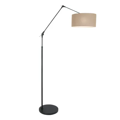Produktbild von Steinhauer - stehlampe - Prestige Chic - schwarz - leinen metall - stehlampe - E27 - 8113ZW