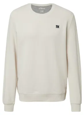 Produktbild von s.Oliver Herren Sweatshirt Crew Neck Regular Fit Creme