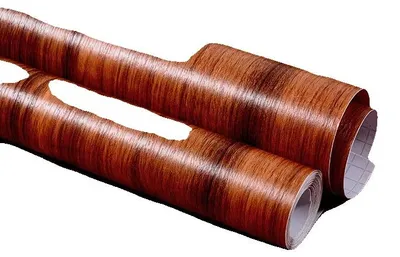 Immagine prodotto di Carta da parati in vinile, effetto venature del legno, impermeabile e resistente all'umidità, 40 cm x 300 cm, Huangchanmu