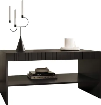 Produktbild von MIRJAN24 Couchtisch Isla Rechteckig (Farbe: Schwarz)