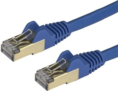 Zdjęcie produktu dla StarTech.com 6ASPAT2MBL, 2 m, Cat6a, U/FTP (STP), RJ-45, RJ-45, Niebieski