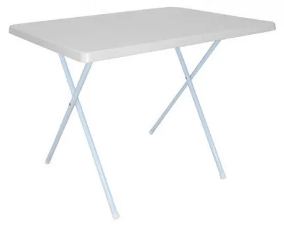 Image de Table basse pliable d'extérieur 79 x 59 x 61 cm avec structure en acier