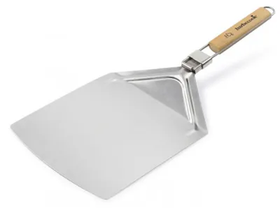 Produktbild von Pizzaspachtel aus Edelstahl und Holz 63 cm100% Barbecook