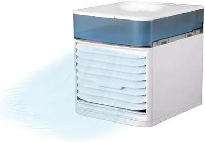 Produktbild von Mobile Klimageräte Mini Luftkühler, Mobile Klimaanlage, Air Cooler, Luftbefeuchter, USB Tragbare Klimaanlage Luftkühler für Büro, Persönlich Ventilator Mit Nachtlicht, für Wohnung & Büro