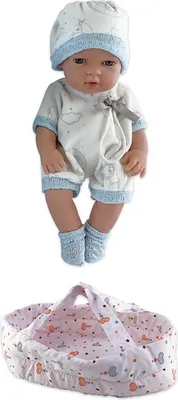 Produktbild von Babypuppe 30 cm mit Tragetasche zum Transportieren der Puppe