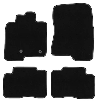 Productafbeelding van Velours automatten voor Mitsubishi Pajero IV 2006-2018 – 4-delig, zwart, op maat – Wielganizator BASIC