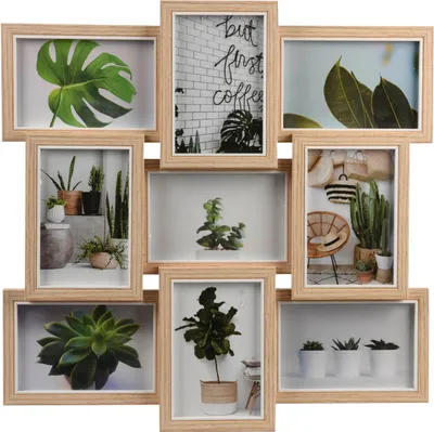 Obrázok produktu pre Koláž na obraz - hnedá - MDF - na 9 obrázkov - 14 x 9 cm
