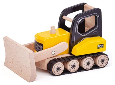 Produktbild von Tidlo Holz-Bulldozer Spielzeug Baufahrzeug für Kinder