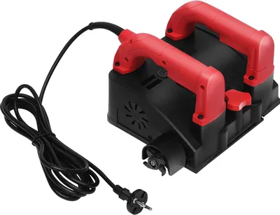 Immagine prodotto di Fresatrice elettrica per scanalature a muro - Tagliatrice per muri - 1200 W - 26 lame - Taglio senza polvere - Ideale per ristrutturazioni e rimozione di intonaco - Colore: rosso