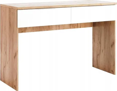 Produktbild von Kosmetiktisch Weiß Hochglanz / Dąb Craft – 1200 × 800 × 460 mm