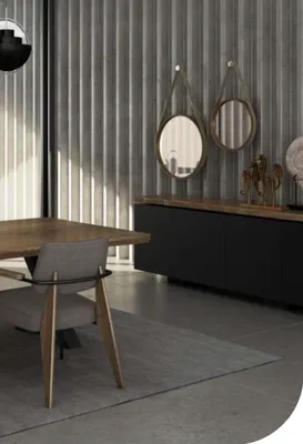 Image de Salle à manger buffet noyer naturel - Anthracite mat Commode Meubles de luxe