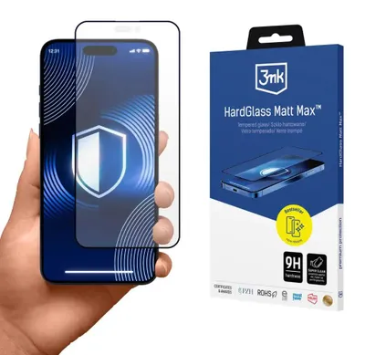 Produktbild von Gehärtetes Glas 3MK HardGlass Matt Max Apple iPhone 15 Pro