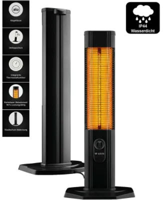 Obrázok produktu pre LUXEVA uhlíkový infračervený nezávislý ohrievač sálavý ohrievač IP44 terasový ohrievač 2000 watt energetická účinnosť 98%