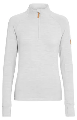 Produktbild von NORTH BEND NBKabea Damen Langarmshirt Longsleeve Outdoor-Shirt atmungsaktiv temperaturregulierend mit Kinnschutz Daumenschlaufen Troyerkragen