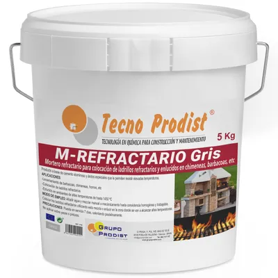 Feuerfester Spezialmörtel, 5 kg, grau, bis 1450 °C
